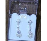 Haider Jewellery Pure Silver White Diamond Italian Earrings