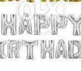 Foil paper birthday balloons
