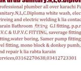 Pak  for repair work and installation plumbers available