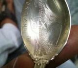 Old silver spoon