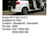 New APV for rent