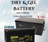 Vision 200Ah Dry Battery, Long Backup, Maintenance Free