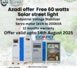 1000VA Voltage Stabilizer, LCD Display, Azadi Offer Inside