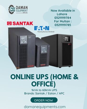 Online UPS – Santak / Eaton / APC – 1kVA to 60kVA – With Warranty