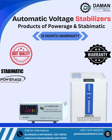 Voltage Stabilizers Powerage 500VA Tower LCD Display